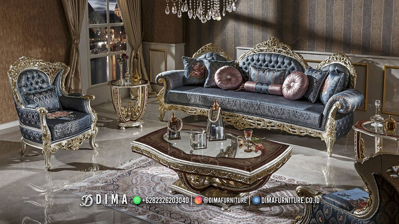 Sofa Tamu Klasik Nuansa Modern Design Mewah 287MJ