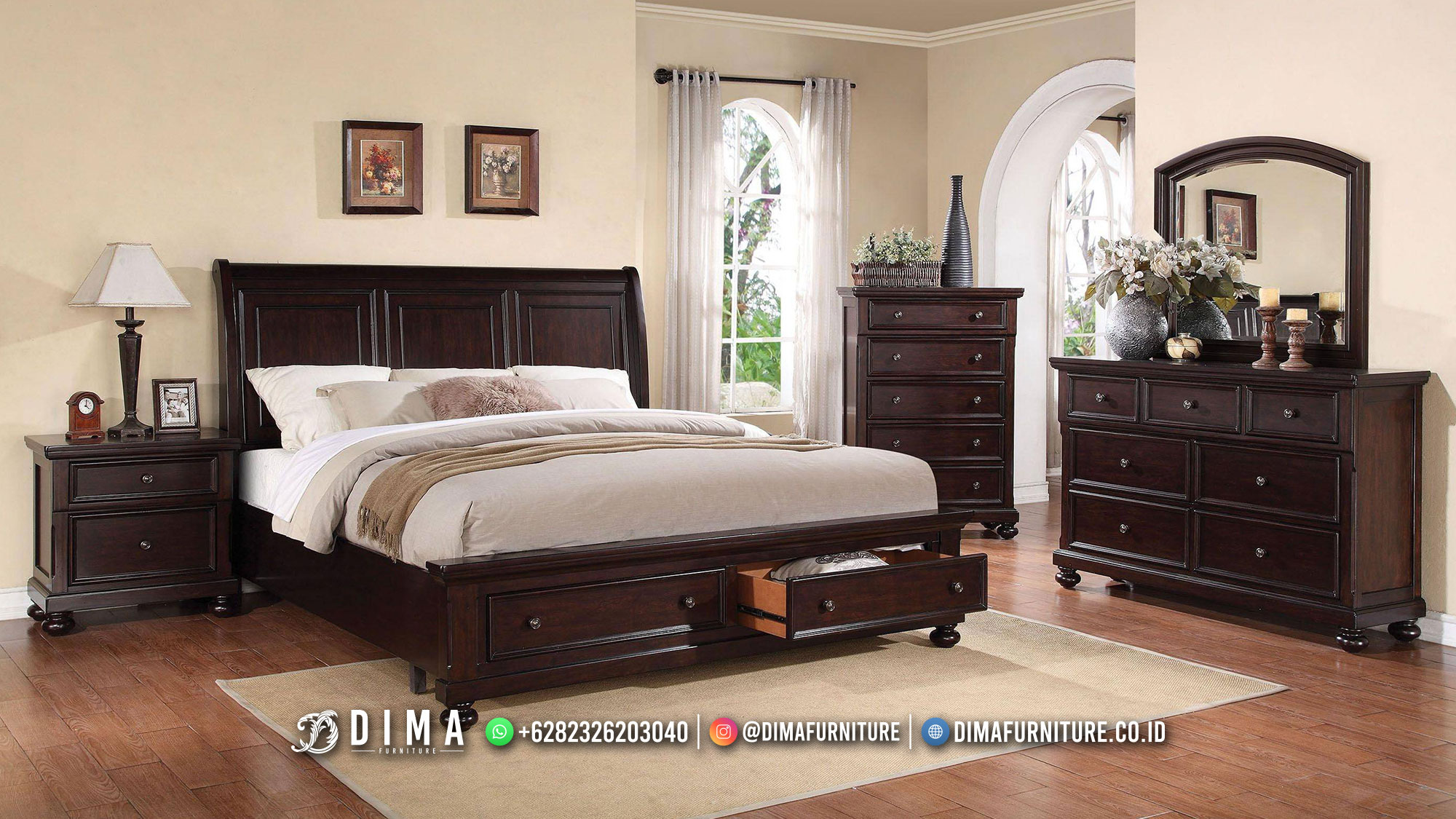 Top Furniture Kamar Set Minimalis Jepara Modern 487MJ